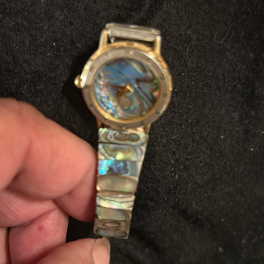 Mother of Pearl/Abalone    Watch face AND band - Picture 3 of 5
